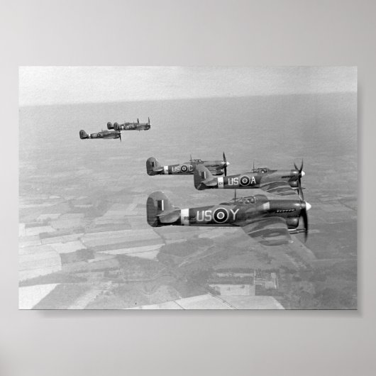 Poster Typhons Hawker de 56 Sqn. RAF (Devant)