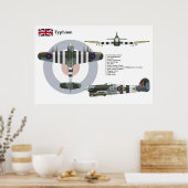 Poster Typhoon Mk 1B 181e Escadron (Cuisine)