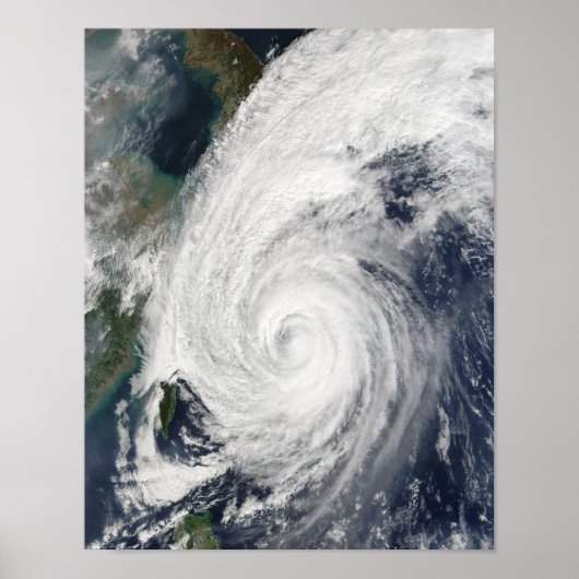 Poster Typhoon Tokage au sud du Japon (Devant)