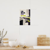 Poster Typog de stratégie moderne Horizon Long Clair Proc (Cuisine)
