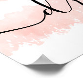 Poster Typographie, aquarelle, "Voilà pour les fous qui r (Coin)