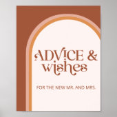 Poster Typographie Arch en Terracotta moderne Conseils &  (Devant)