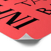 Poster typographie BASEBALL (Coin)