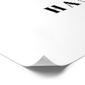Poster Typographie chic moderne minimale Mariage classiqu (Coin)