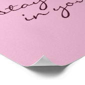 Poster Typographie chic Sibérienne Iris Inspiration (Coin)