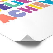 Poster Typographie colorée inspirante (Coin)