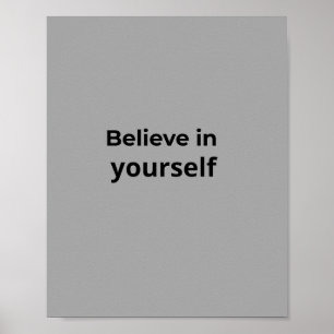 Poster Typographie d'art mural citation inspirante