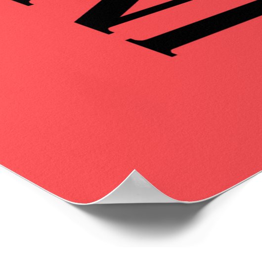 Poster typographie de BASEBALL (Coin)