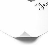 Poster Typographie de bébé élégante Photo Amour (Coin)