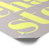 Poster Typographie de Charleston Caroline du Sud (Coin)