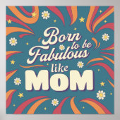 Poster Typographie de citation moderne rétro psychédéliqu (Devant)