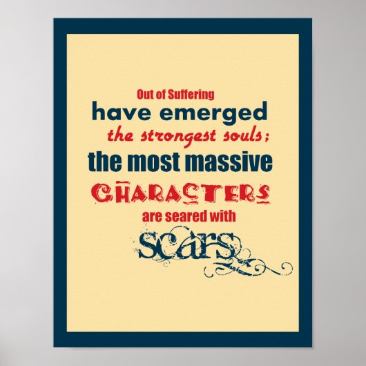 Poster Typographie de devis Inspirationnelle 11x14 (Devant)