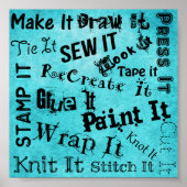 Poster Typographie de fabrication (Devant)