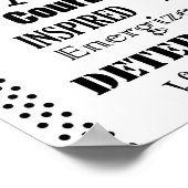 Poster Typographie de la condition physique motivationnel (Coin)