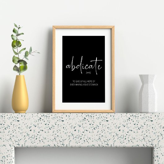 Poster Typographie de la leçon de vie amusante