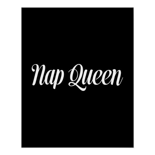 Poster Typographie de la reine Nap (Devant)