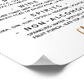 Poster Typographie de l'écriture manuscrite d'or Ouvrir l (Coin)