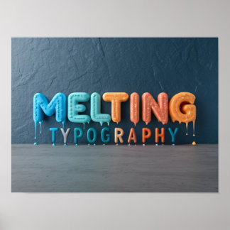 Poster TYPOGRAPHIE DE REMPLACEMENT : Une conception 3D co