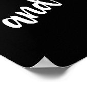 Poster Typographie de script de devis Inspiration Noir Bl (Coin)