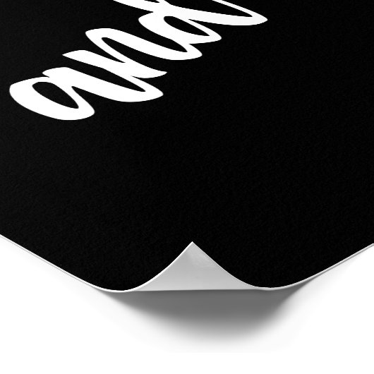 Poster Typographie de script de devis Inspiration Noir Bl (Coin)