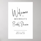 Poster Typographie de script minimale pour le message de (Devant)