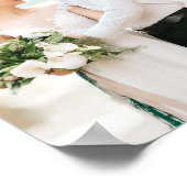 Poster Typographie de script moderne pour voeux de mariag (Coin)