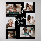 Poster Typographie de script pour maman 6 Photo Collage e (Devant)