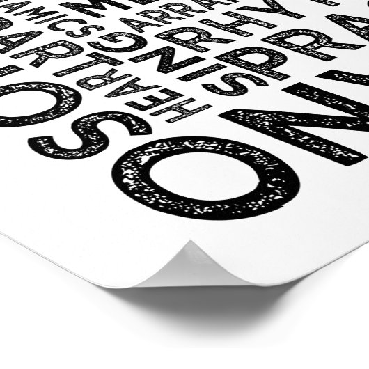 Poster Typographie de Soprano (Coin)