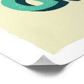 Poster Typographie de style rétro. Idéal pour les caverne (Coin)