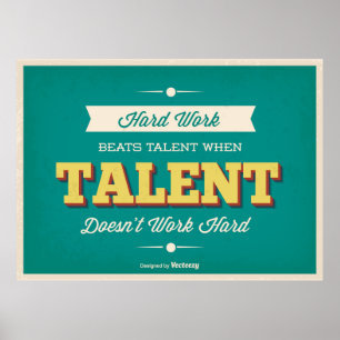 Poster Typographie de style vintage