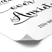 Poster Typographie des citations de calme pour la santé m (Coin)