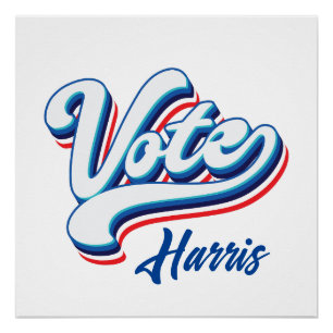 Poster Typographie des élections