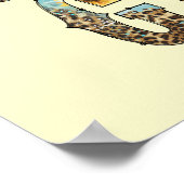 Poster Typographie des filles de la campagne funky (Coin)