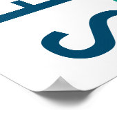 Poster Typographie des quartiers de Seattle (Coin)