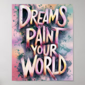 Poster Typographie Dreamscape (Devant)