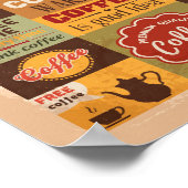 Poster Typographie du café (Coin)