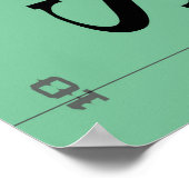 Poster typographie du FOOTBALL (Coin)