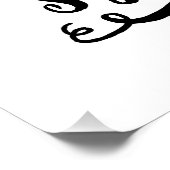 Poster Typographie du syndrome de l'âme sans repos Hippie (Coin)