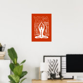 Poster Typographie du yoga (Bureau à domicile)