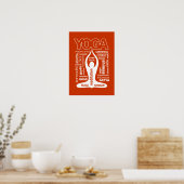 Poster Typographie du yoga (Cuisine)
