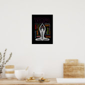 Poster Typographie du yoga (Cuisine)