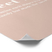 Poster Typographie en grès rose Bébé Guess Sweet Mess (Coin)