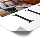 Poster Typographie familiale minimale moderne (Coin)