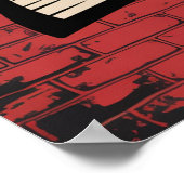 Poster Typographie Graffiti Bronx City Beats (Coin)