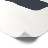 Poster Typographie hébraïque : "LO" = Non ! (Coin)