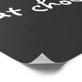 Poster typographie humour motivationnelle noir et blanc (Coin)