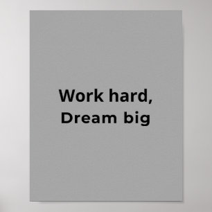Poster Typographie Inspirante pour la Réussite de la Moti