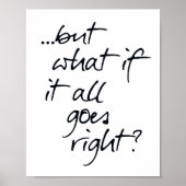 Poster Typographie inspirée de Scandi noir et blanc (Devant)