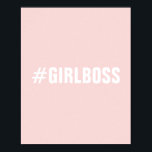 Poster Typographie moderne de patron de fille rose rousse<br><div class="desc">Typographie moderne de patron de fille rose rousse</div>