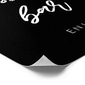 Poster Typographie moderne Dessert bar mariage (Coin)